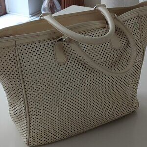 INNUE Perforated Leather Tote Bag - Made in Italy